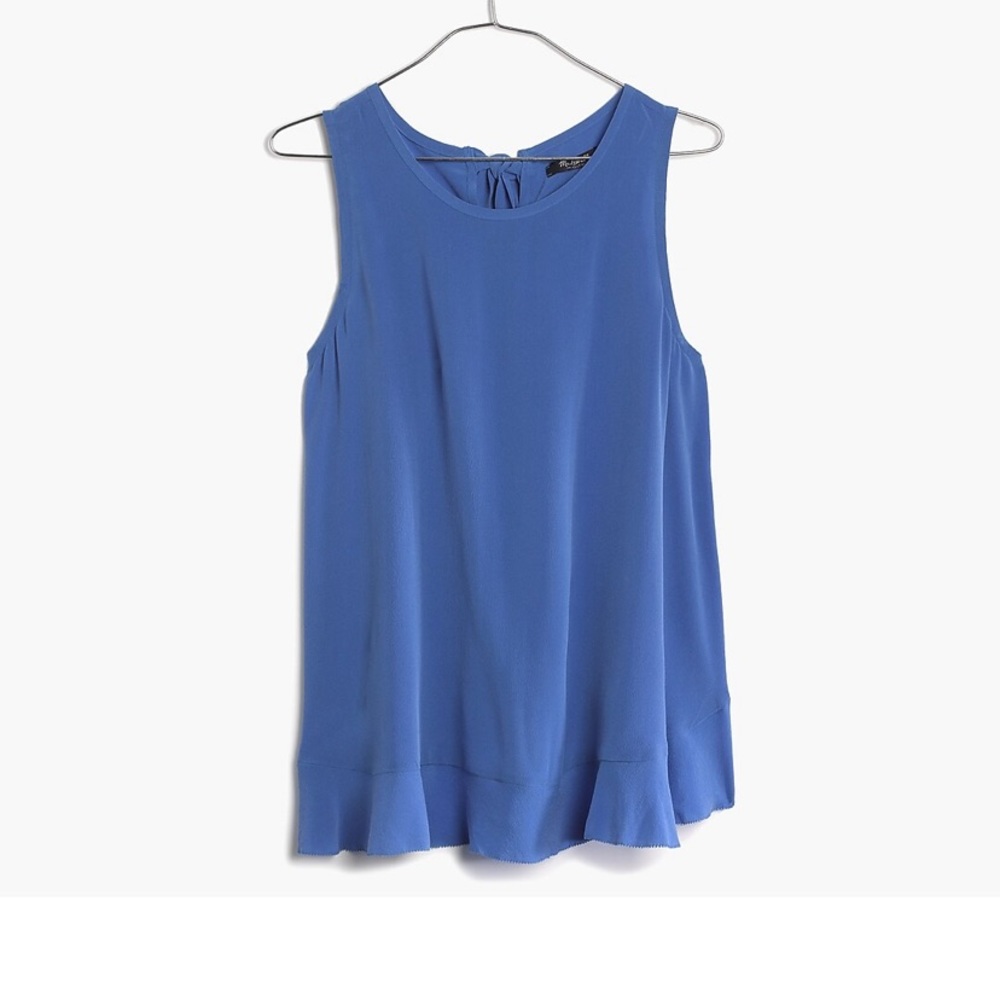 Madewell Silk Bow-Back Tank Top